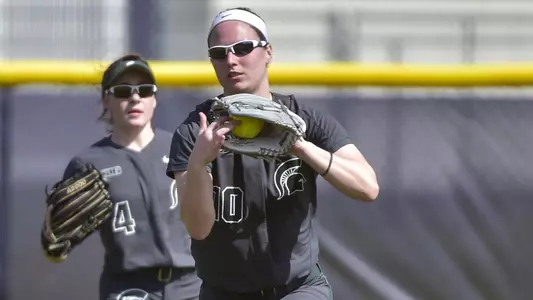 MIAMI, FL - FEBRUARY 9: Michigan State University vs Syracuse University softball during the Felsberg Invitational on February 9, 2020 in Miami, Florida. (Photo by Eric Espada/Michigan State University)