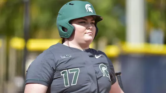 MIAMI, FL - FEBRUARY 9: Michigan State University vs Syracuse University softball during the Felsberg Invitational on February 9, 2020 in Miami, Florida. (Photo by Eric Espada/Michigan State University)