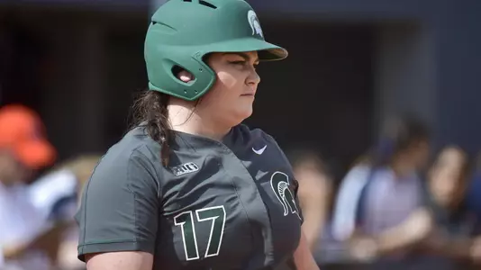 MIAMI, FL - FEBRUARY 9: Michigan State University vs Syracuse University softball during the Felsberg Invitational on February 9, 2020 in Miami, Florida. (Photo by Eric Espada/Michigan State University)