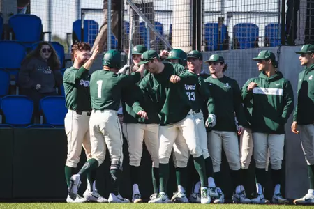 Baseball team huddle at Charleston 3