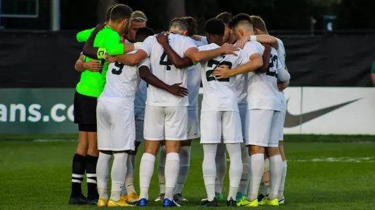 MSU huddle