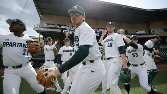 Team huddle at Fluor Field, 2020 vs Kansas