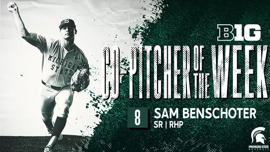 Benschoter B1G Co-Pitcher of the Week Graphic