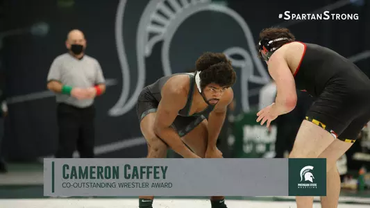 Cameron Caffey Co-Outstanding Wrestler Award Graphic