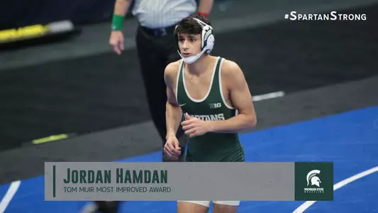 Jordan Hamdan Tom Muir Most Improved Award Graphic