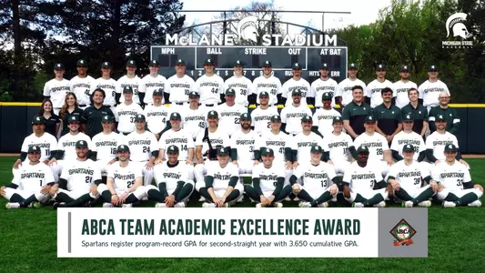2021 ABCA Team Academic Excellence Award Graphic