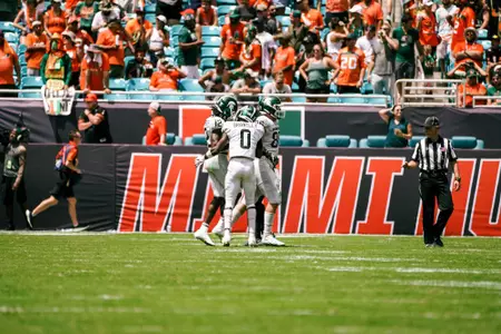 Defense celebration at Miami
