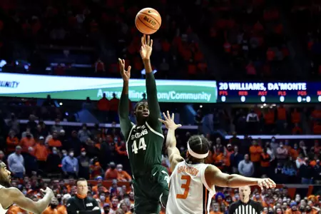 Gabe Brown at Illinois on Jan. 25, 2022