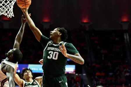 Marcus Bingham Jr. at Illinois on Jan. 25, 2022