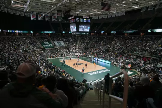 Volleyball Crowd, Breslin, Record Setting