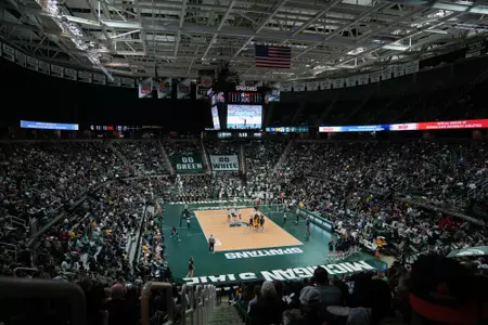 Volleyball Crowd, Breslin, Record Setting