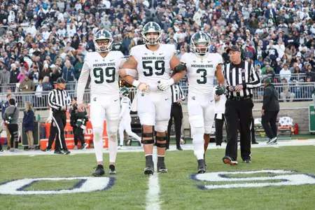 Captains at Penn State - Bryce Baringer, Nick Samac, Xavier Henderson