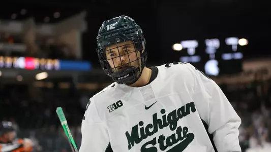 EAST LANSING, MI - OCT 14: Michigan State Hokey V UMass Lowell (Photo by Rey Del Rio)