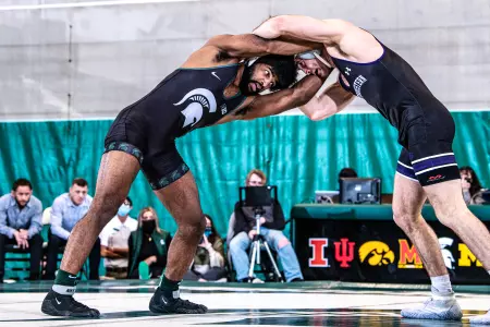 Cameron Caffey vs. Northwestern on Feb. 11, 2022