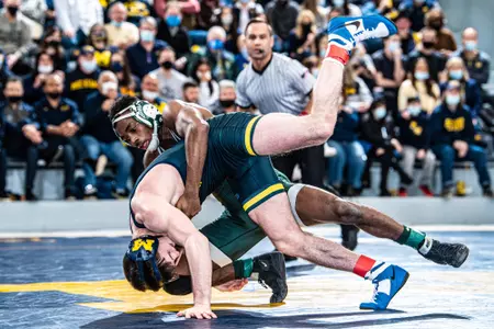 Rayvon Foley at Michigan on Feb. 13, 2022