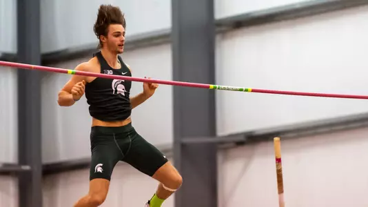 Trevor Stephenson at the 2021 Big Ten Indoor Championships