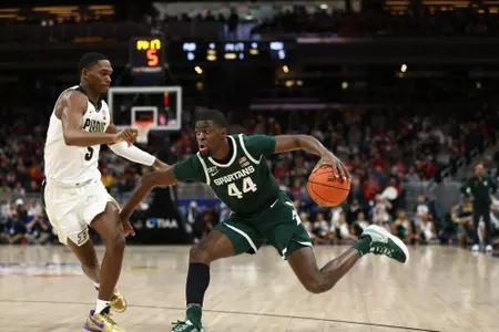 Gabe Brown at the 2022 Big Ten Tournament vs. Purdue