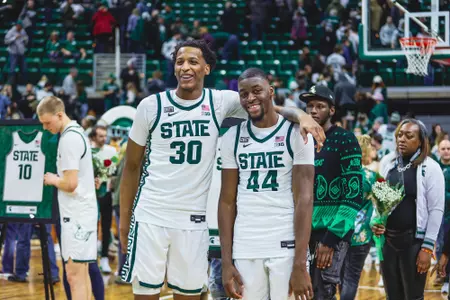 Marcus Bingham Jr. and Gabe Brown on Senior Day