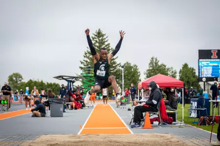 Adjoni Kirkland at the 2021 Big Ten Outdoor Championships