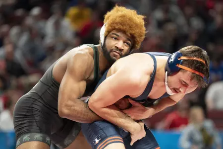 Cameron Caffey at the 2022 Big Ten Championships on March 5, 2022