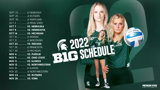 VB Big Ten Schedule 2022