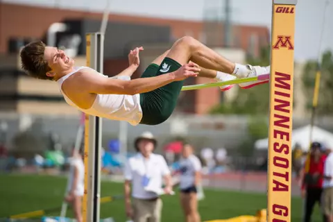 Heath Baldwin at the 2022 Big Ten Outdoor Championships