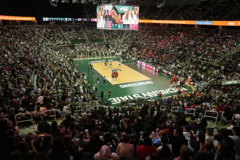 Breslin Attendance Record VB, volleyball, 2023, Nebraska