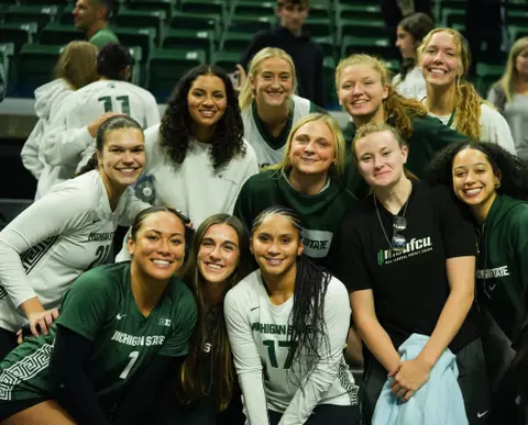 Volleyball with Women's Basketball players, volleyball, 2023, Nebraska