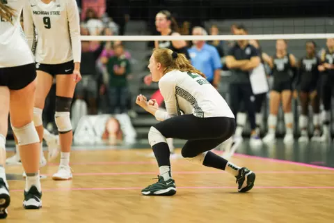 Cameron Berger, volleyball, 2023, pink game