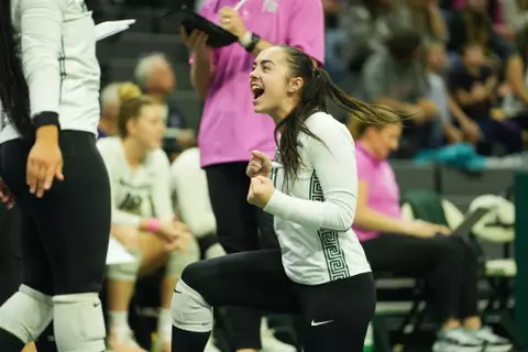 Avery Horejsi, volleyball, 2023, pink game