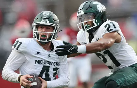 Drew Wilson, Dillon Tatum celebrate Wilson fumble recovery