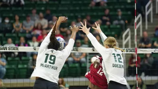 Amani McArthur and Evie Doezema, volleyball, 2023