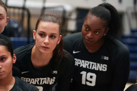 Zuzanna Kulig and Amani McArthur, volleyball, 2023, at Penn State