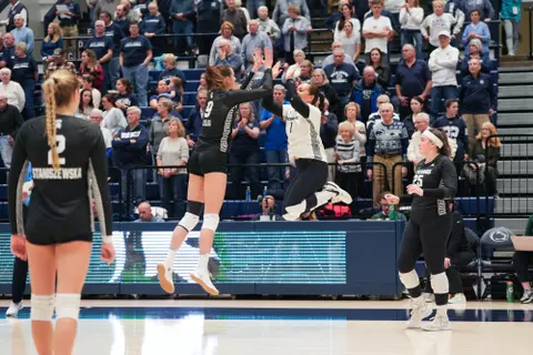 Zuzanna Kulig and Nalani Iosia, volleyball, 2023, at Penn State