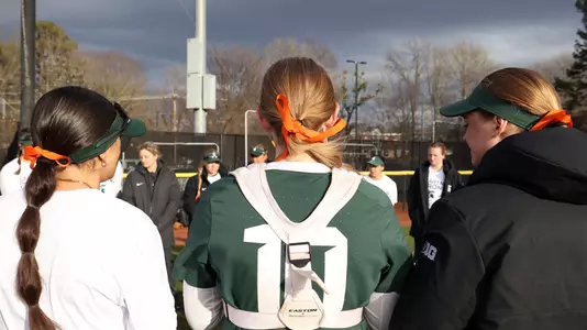 Elon, NC – Feb 17: NCAA Softball - Elon vs Michigan State at Hunt Softball Park in Elon, NC on February 17, 2023. (Credit: Andy Mead/YCJ)