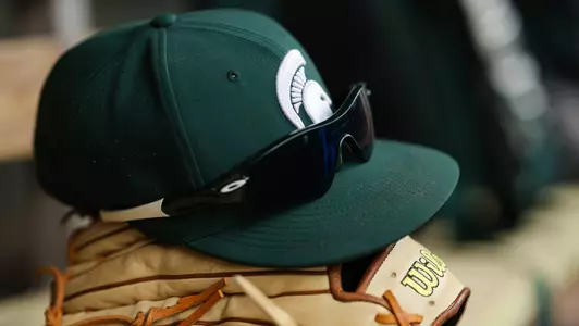 Baseball hat and glove