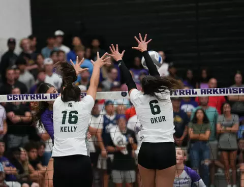 Kelly and Okur, volleyball, 2023, Tulsa