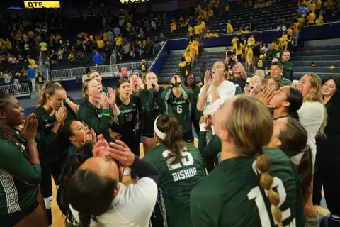 Celebration, volleyball, 2023, Michigan