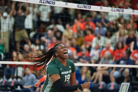 Amani McArthur, volleyball, 2023, Illinois