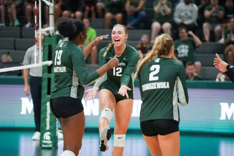 Celebration, volleyball, 2023, Delaware State