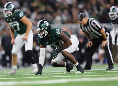 DETROIT, MICHIGAN - NOVEMBER 24: Penn State V Michigan State at Ford Field on November 24, 2023 in Detroit, Michigan.