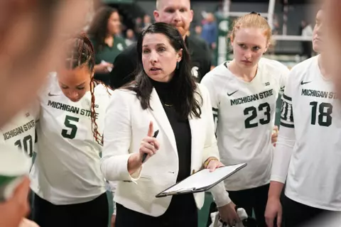 Leah Johnson, volleyball, action, 2024