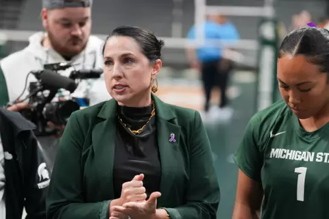 Leah Johnson, volleyball, action, 2024