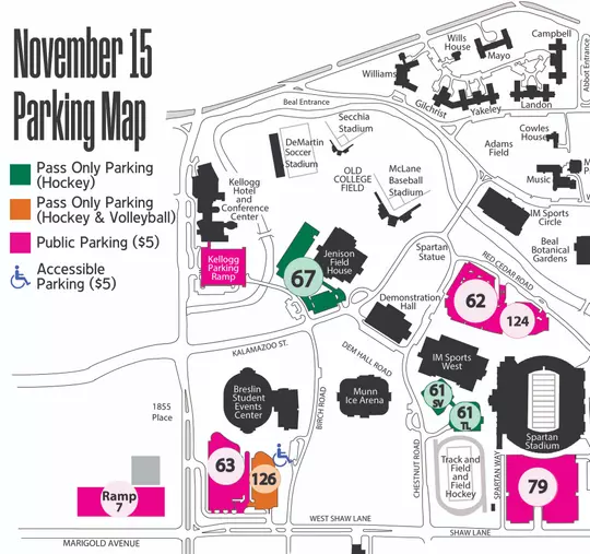 November 15 Parking Map
