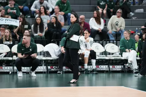 Leah Johnson, volleyball, 2024, action