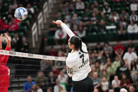 Taylor Preston, volleyball, 2024, action