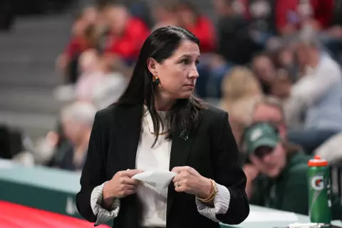 Leah Johnson, volleyball, 2024, action