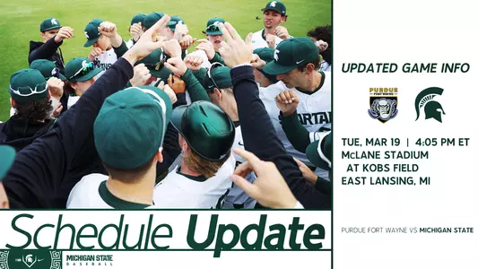 Purdue Fort Wayne schedule update graphic