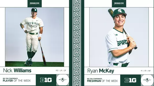 Nick Williams and Ryan McKay Big Ten Player of the Week Awards