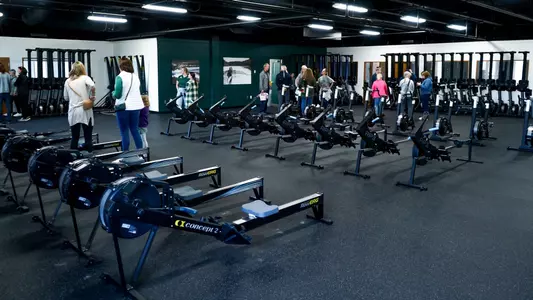 MSU Rowing Training Center erg space